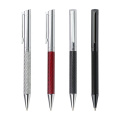 Luxury Stainless Steel Retractable Pen Custom Logo Black Carbon Fiber Ballpoint Pen with Perfect Gift Box for Men Women